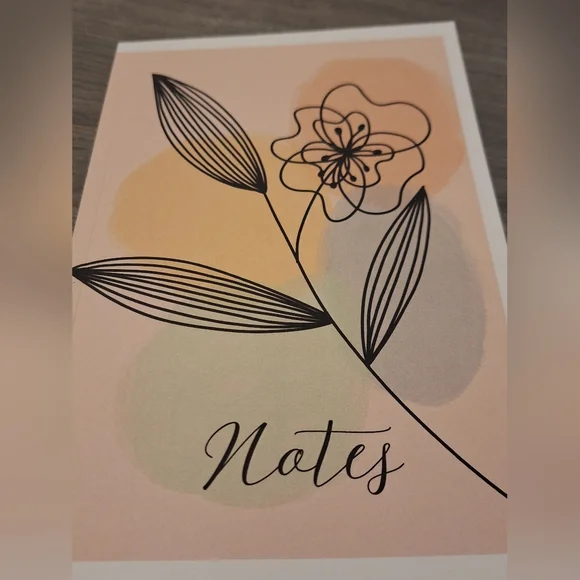 NEW!! Journal with Floral Design, designed by me 200 Pages - Picture 2 of 6